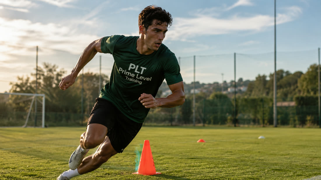 Jugador PRIME LEVEL en carrera entre conos